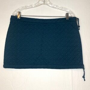 Millard Fillmore Women's Quilted Mini Skirt 31 Teal
